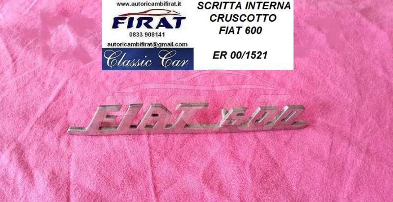 SIGLA CRUSCOTTO FIAT 600